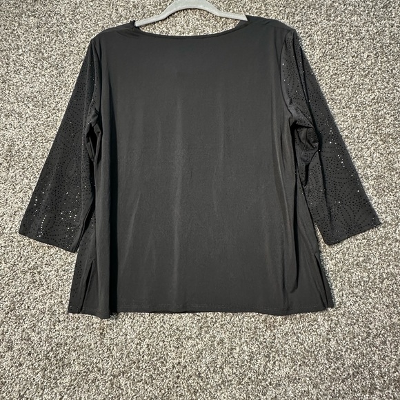 NWT Alfred Dunner Petite Shimmery Cowl Neck Top Size Medium P - Picture 5 of 7